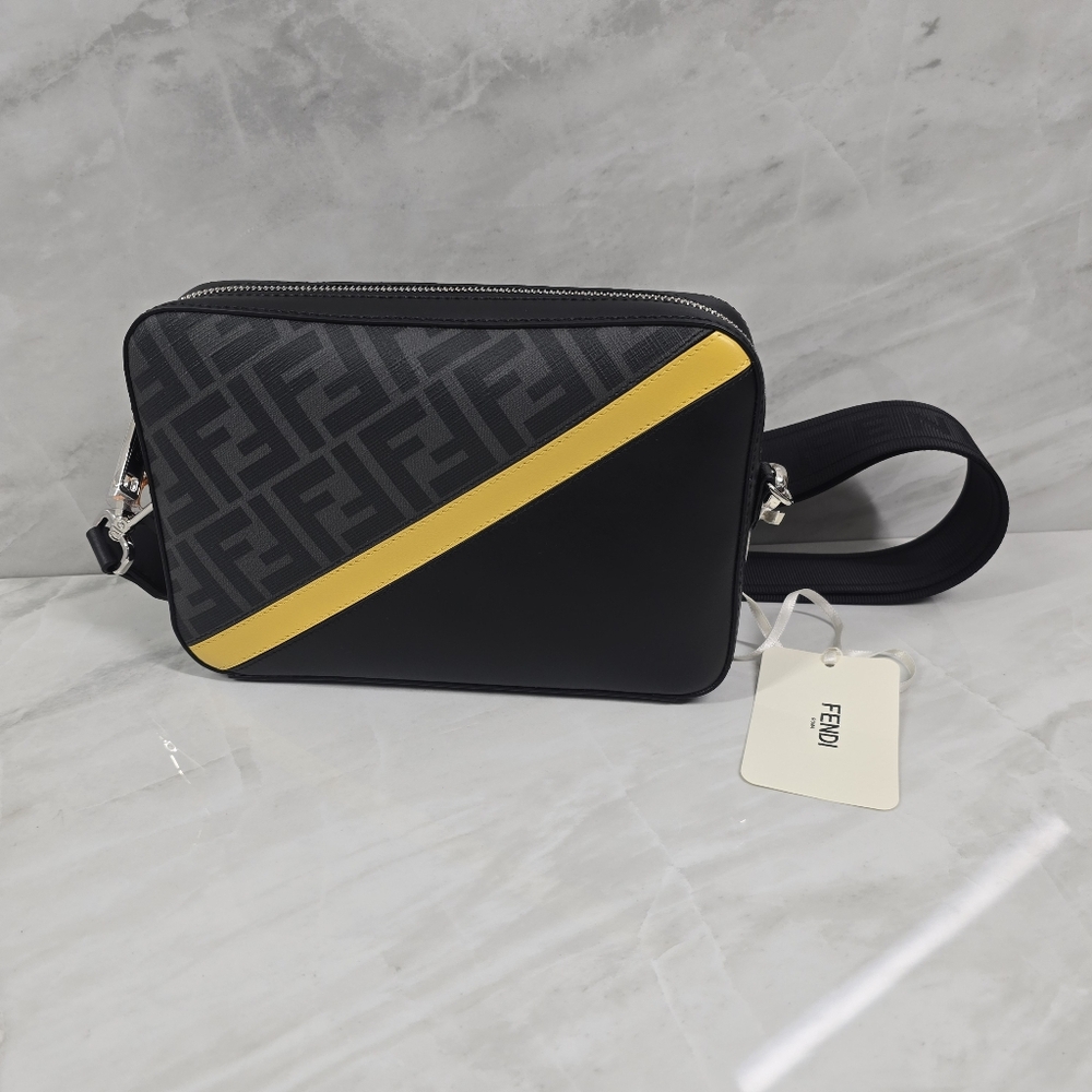 Fendi Black and Yellow Crossbody Bag